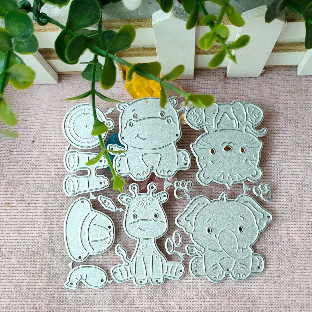 New Animal, sheep, cat, dog, elephant metal cutting die scrapbook for photo album paper diy gift card decoration embossed dice