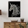 DIY Pearl Painting Unicorn for Home Wall Decor with Frame(40*30cm)
