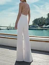 Crochet Backless Empire Wide Leg Jumpsuits
