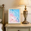 Framed Pearl Diamond Painting - Special Shaped - Seashell Waves (17x22cm)