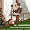 Santa Claus Acrylic DIY Diamond Painting Pendant Double-Sided Print Kit