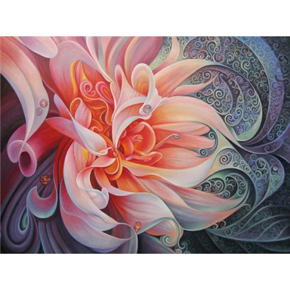 Diamond Painting - Full Round/Square Drill - Abstract Flower(30*40 - 50*60cm)
