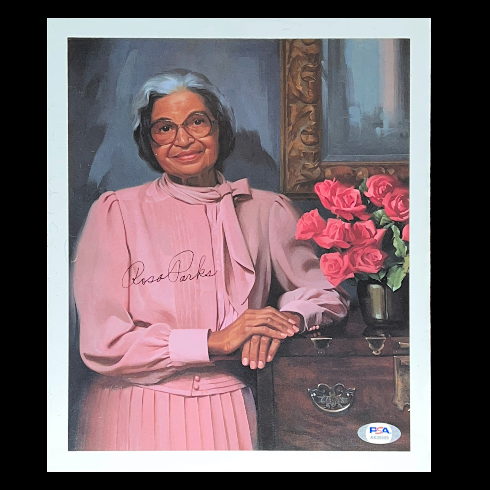 ROSA PARKS HAND SIGNED AUTOGRAPHED 8X11 Photo Poster painting WITH PSA DNA COA AND LOA VERY RARE