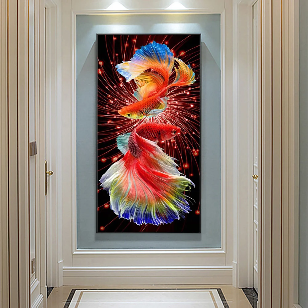 Diamond Painting - Full Round Drill - Goldfish(40*80cm)