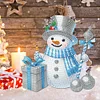 Bonhomme De Neige De Noël En Acrylique (Fonction De Secousse De La Tête)-5D Bricolage