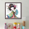 Cartoon Japanese Geisha-11CT Stamped Cross Stitch 40*40cm/15.75*15.75in