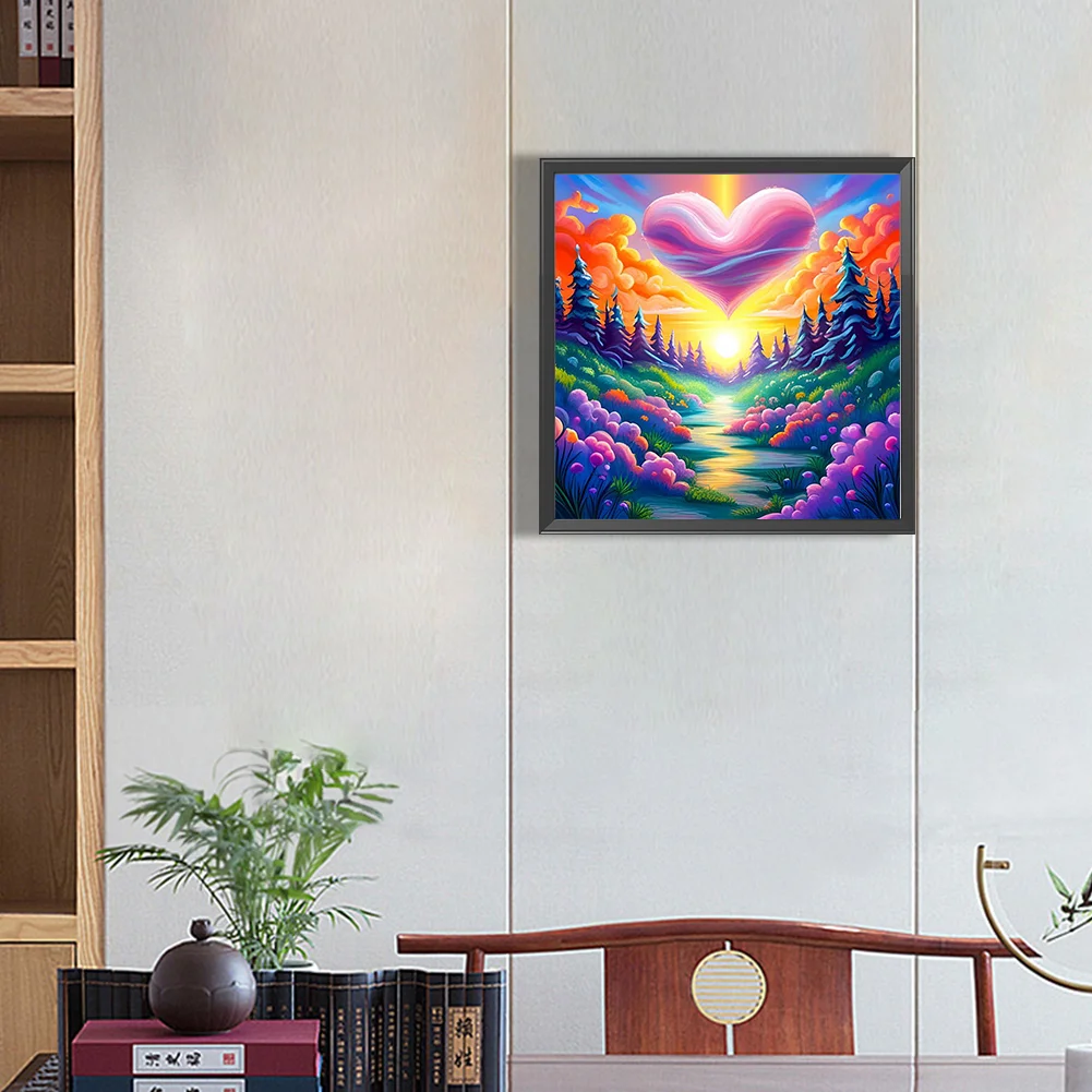 Partial AB Diamond Painting - Full Round Drill - Colorful Scenery(Canvas|45*45cm)