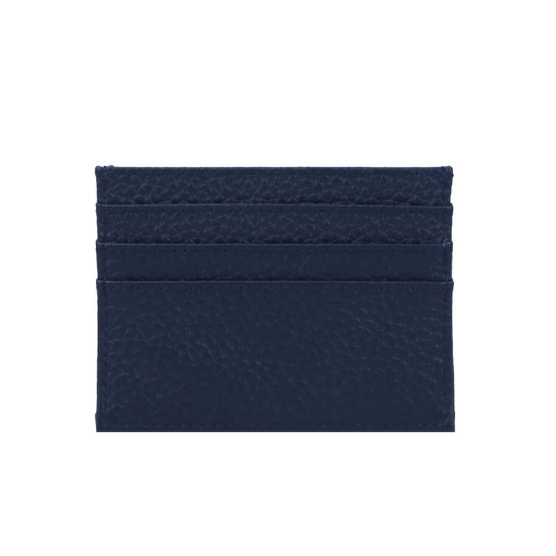 Unisex Solid Color Leather Open Card Holders