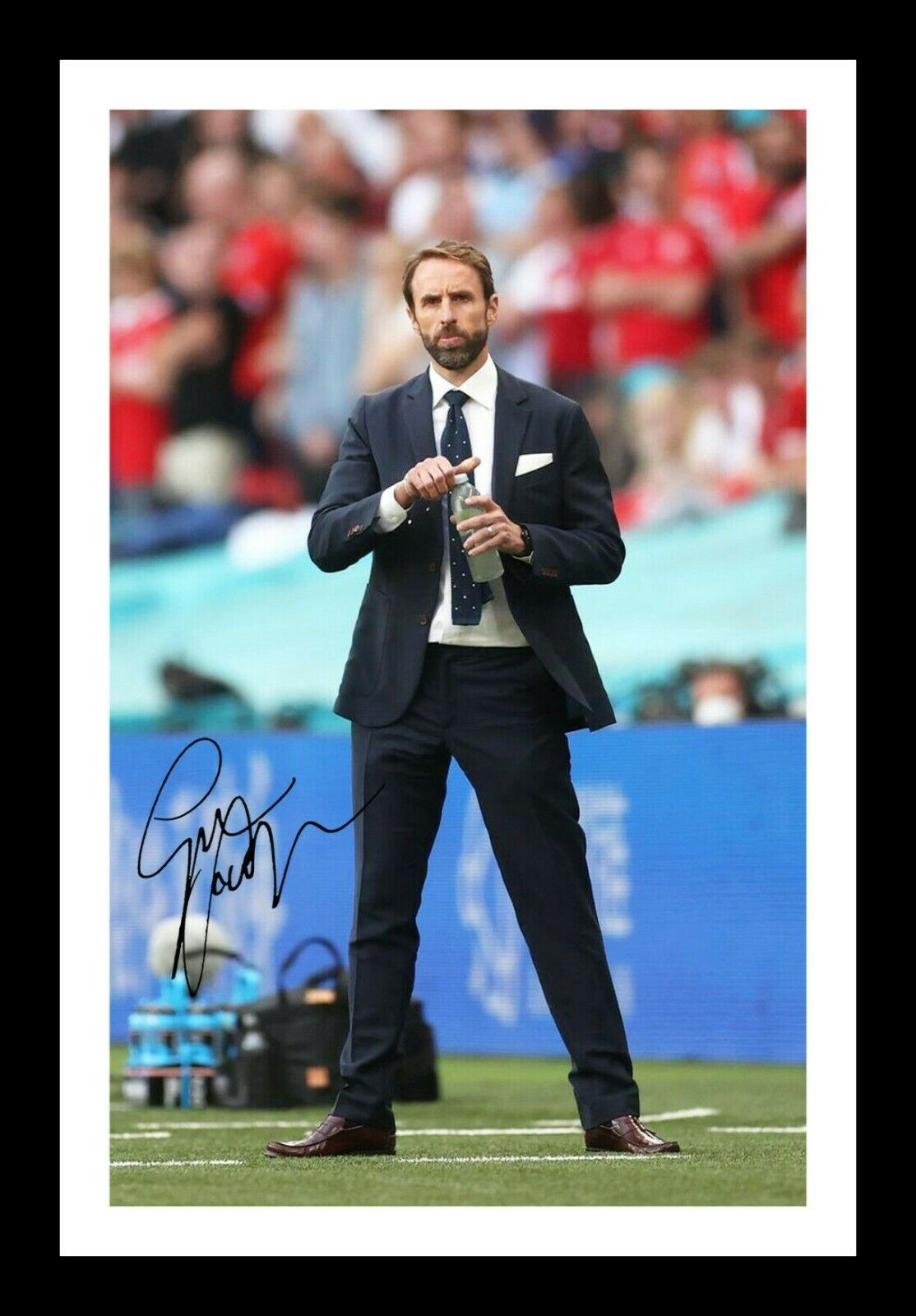 Gareth Southgate - England Euro 2020 2021 Autograph Signed & Framed Photo Poster painting