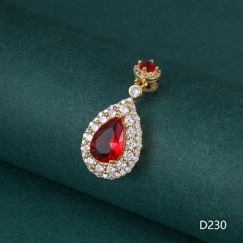 1 Piece 1-2cm Copper Zircon Geometric Jewelry Accessories Pendant