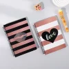24PCS Loving Heart B5 / A5 / A6 / A7 Girls Portable Writing Paper Notebooks Diary Meeting Stationery Gift