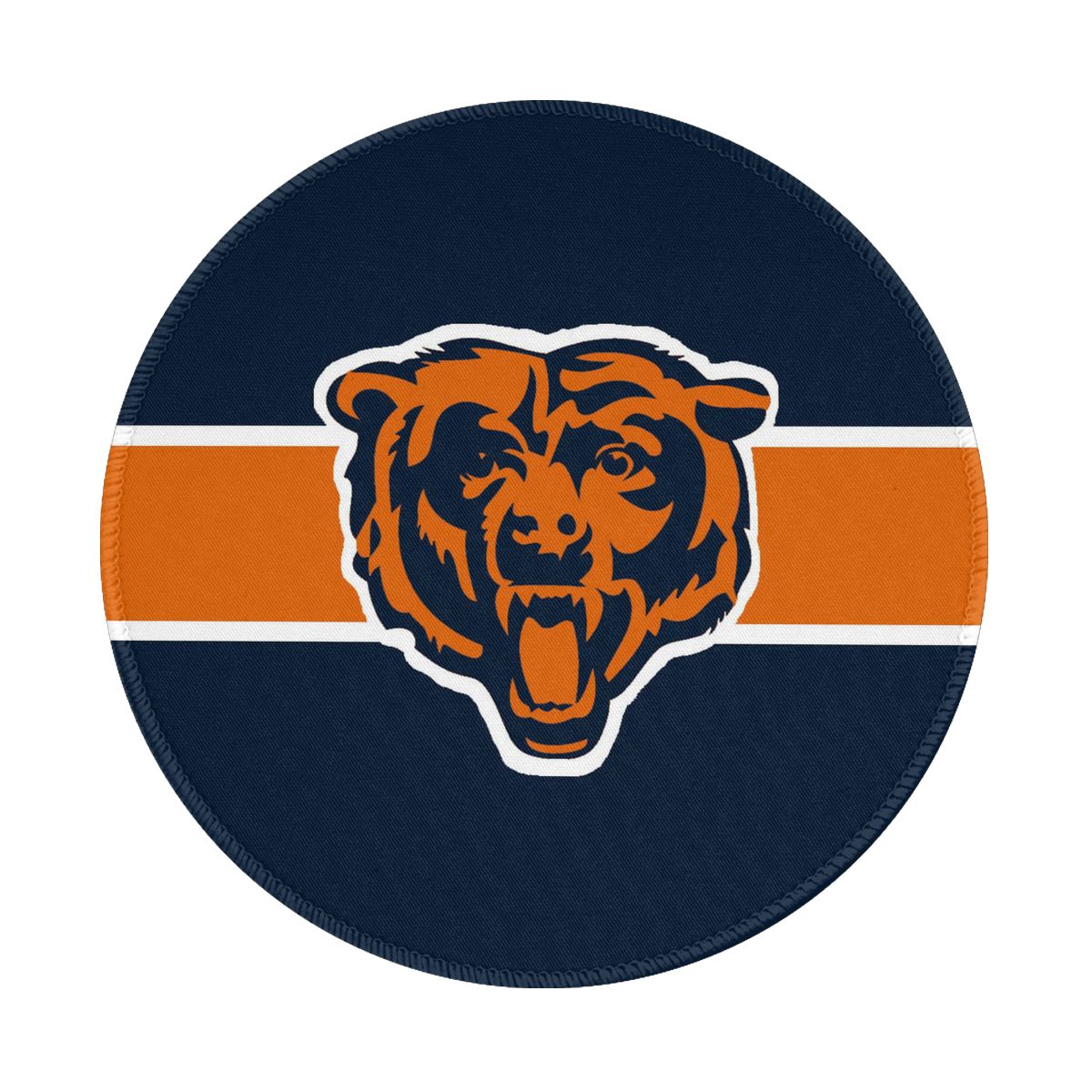 Horizontal Chicago Bears Round Non-Slip Thick Rubber Modern Gaming Mousepad