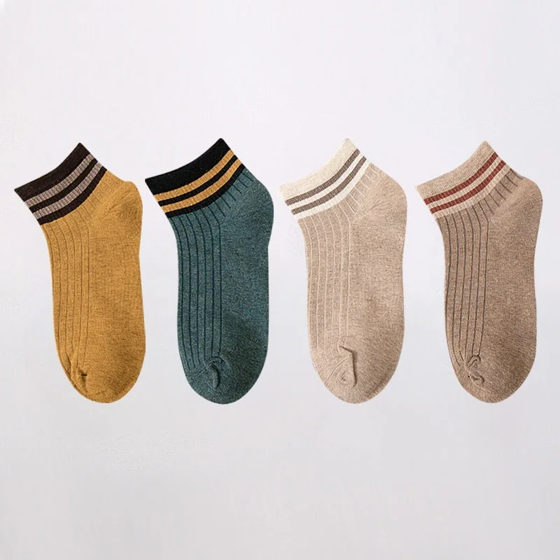 4 Pairs Lot Fashion Socks Women 2021 New Spring Cotton Color Novelty Girls Cute Heart Embroidery Casual Funny Ankle Socks Pack