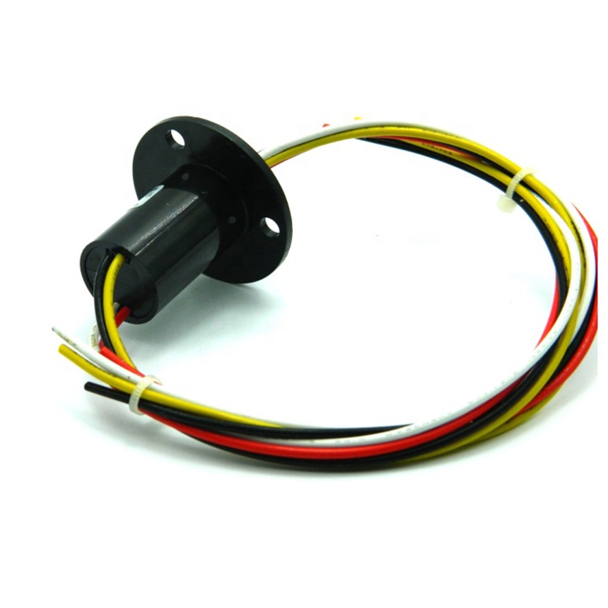 4 Channel 10A Current Conductive Slip Ring Collector Ring 360 Degrees Rotating Power Brush Conductive Ring