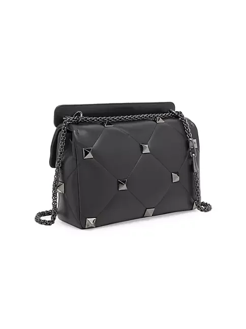 Valentino Garavani Medium Roman Stud Quilted Leather Shoulder Bag