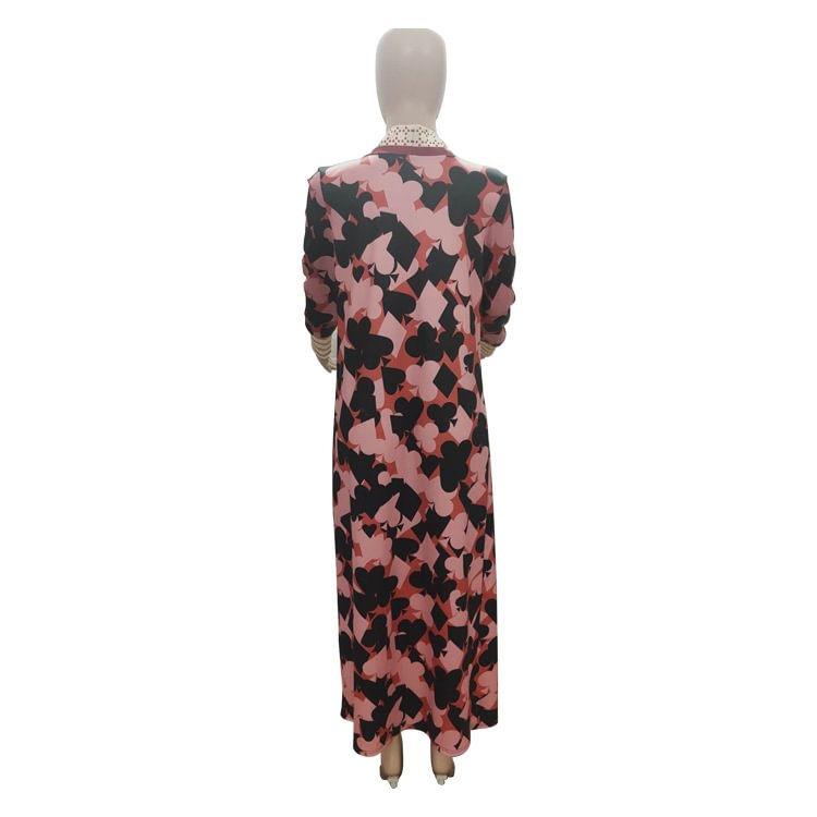 Women's Printed Thickening Lips Leopard Nylon Coat Top