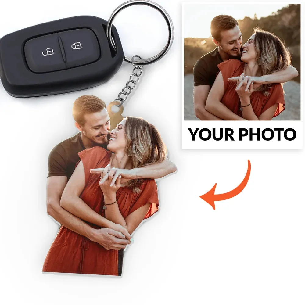 Customized Keychain For Couples Customized Your Photo