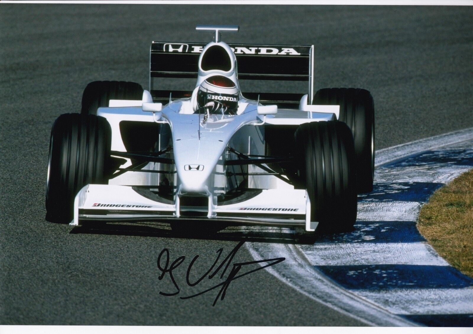 Jos Verstappen Hand Signed Ford F1 Photo Poster painting 12x8.