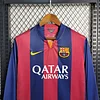 2014-2015 Retro Long sleeve Barcelona Home Football Shirt 1:1 Thai Quality