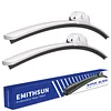 EMITHSUN OEM QUALITY 22" + 22" Premium All-Seasons Durable Stable And Quiet White Windshield Wiper Blades (Set of 2)