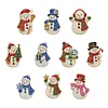 10PCS DIY Pearl Diamond Painting Christmas Fridge Magnets, Sparkling Rhinestone Refrigerator Magnet Craft Kit for Home Decor & Gifts