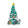 925 Sterling Silver Xmas Tree House Charm Bead