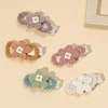 Lovely Flower Bowknot Hair Pins for Baby Girls
