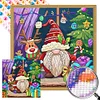 Diamond Painting -DIY Round Partial AB Drill Christmas Gnome(45x45cm)