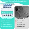 Chicken Catcher Leg Hook,37 to 63 in Hook for Catching Chickens with Telescopic Extension Pole Long Handle Animal Catcher Pole Heavy Duty Stainless Steel Tube Poultry Hook Fowl Catcher Sturdy