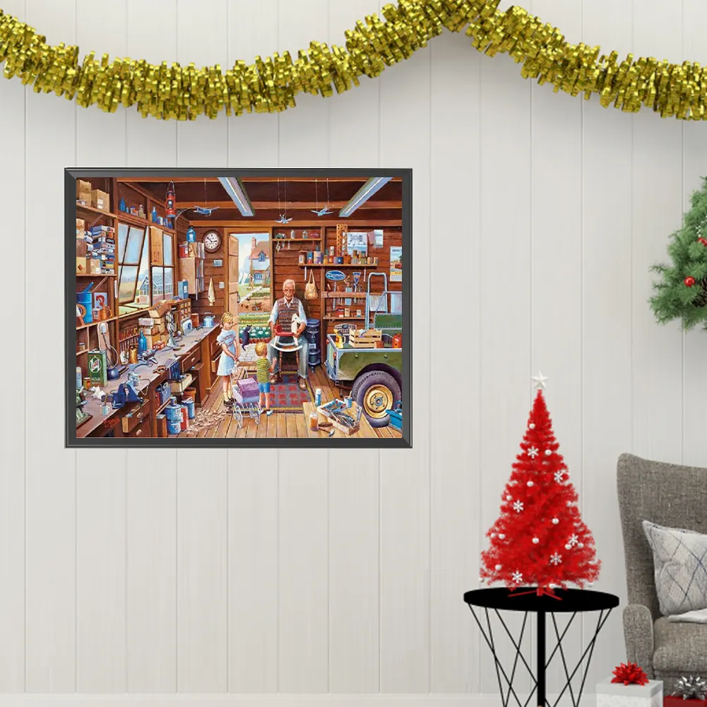 Diamond Painting - Full Square Drill - Cozy Tool Room(Canvas|50*40cm)