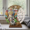 (US Local)Wooden Special Shaped DIY Diamond Painting Moon Perpetual Calendar Decor Kits