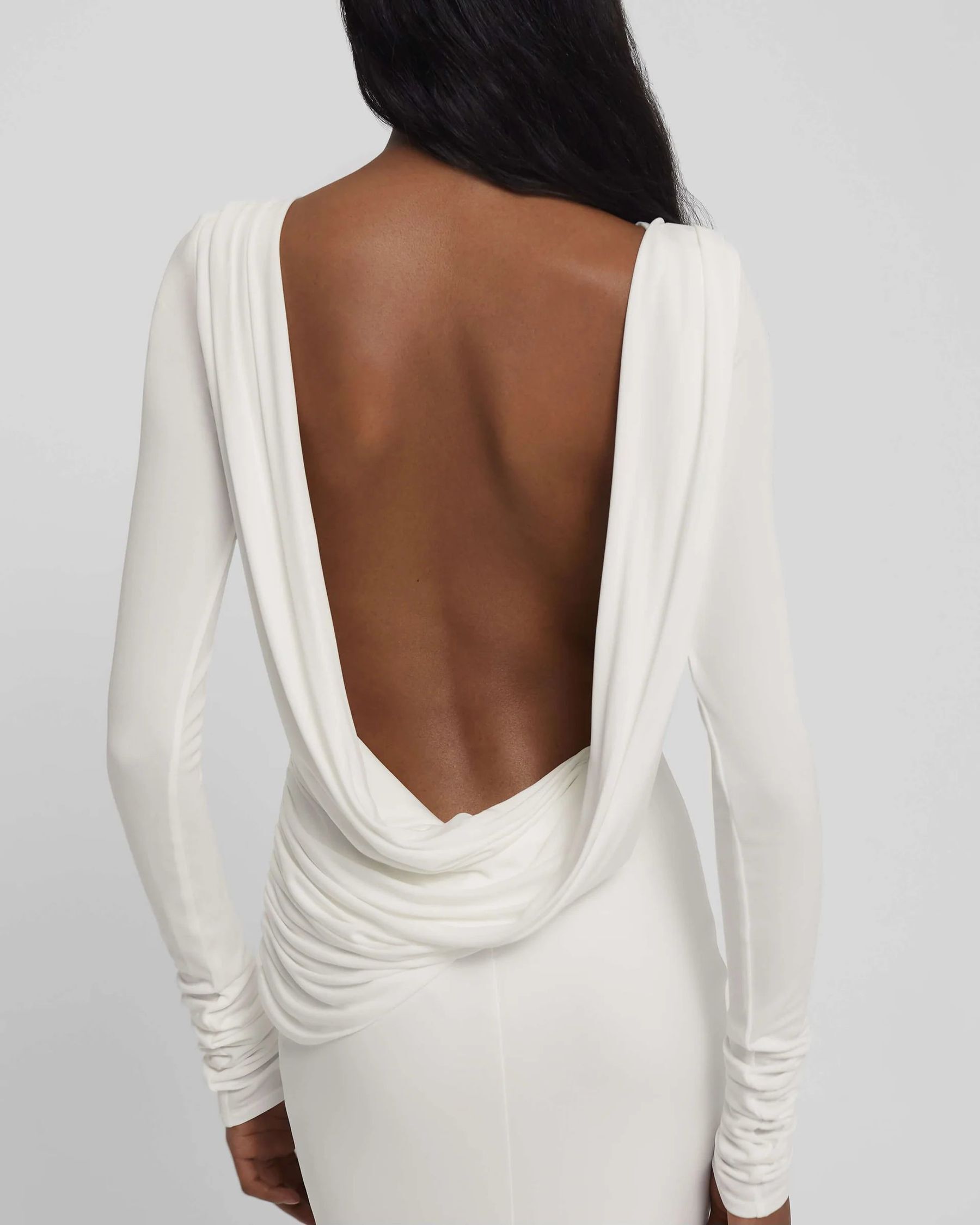 Elegant Long Sleeve Bodycon Party Club Evening Dress Women Sexy Backless SlimVestido Fashion Autumn/Winter New 2024