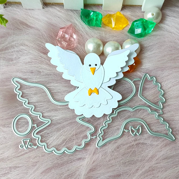 New Carrier Pigeon metal Doves cutting die mould scrapbook decoration embossed photo album decoration card making DIY handicraft