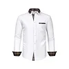 Men's Colorblock Plaid Collar Casual Super Stretch Shirt
