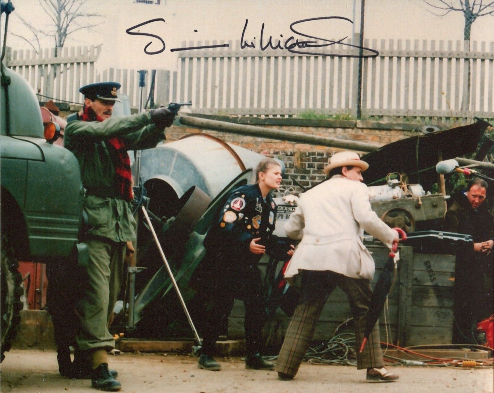 Simon Williams signed DOCTOR WHO REMEMBRANCE OF THE DALEKS Photo Poster painting - UACC DEALER