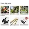 9-Piece Oxford Cloth Work Apron with Multiple Pockets Garden Tool Storage Apron for Gardening in Flower Beds Vegetable Patches