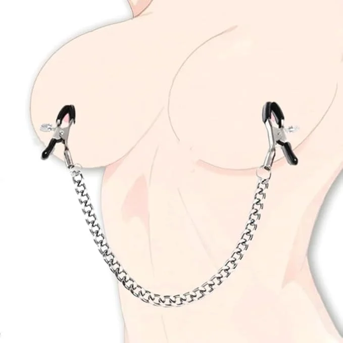 Nipchain - Nipple Toys Adjustable Metal Nipple Clamps For Women Couples Bdsm