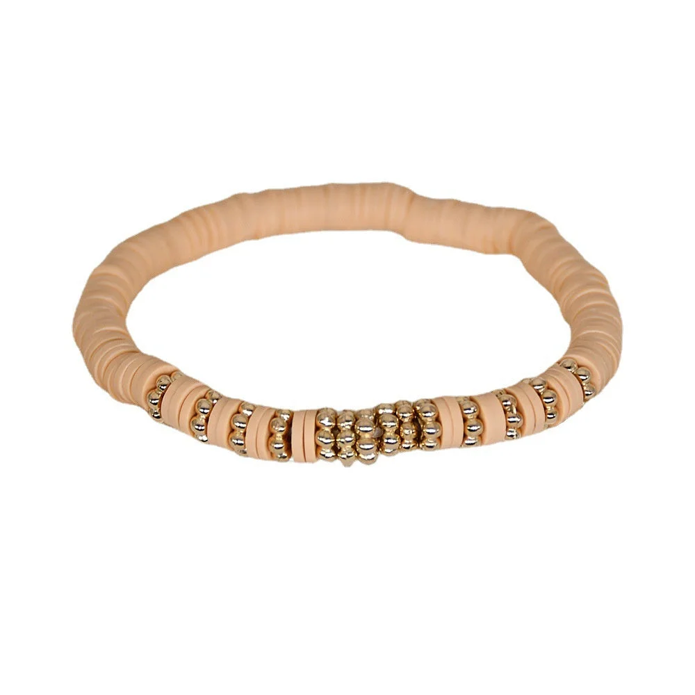 Women's New Bohemia Monogrammetric Gold Stretch Bracelet