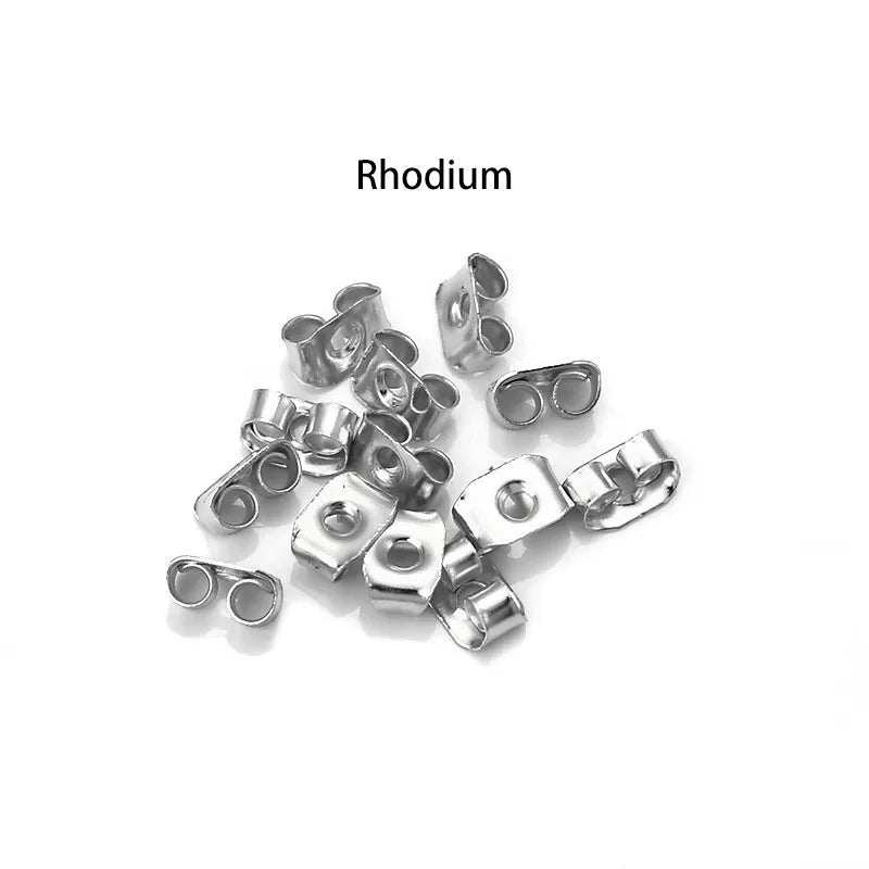 100 PCS/Package 3.5*5mm 4.5*6mm Iron Solid Color Earplug