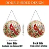 XMAS DIY Acrylic Special Shape Diamond Painting Hanging Pendant Hanging Kit