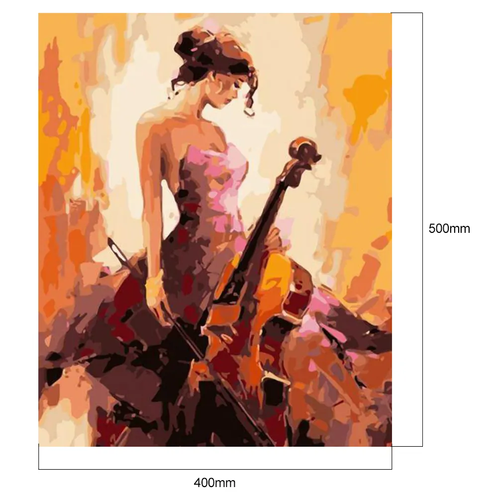 DIY Paint By Number 40*50cm - Violin Girl