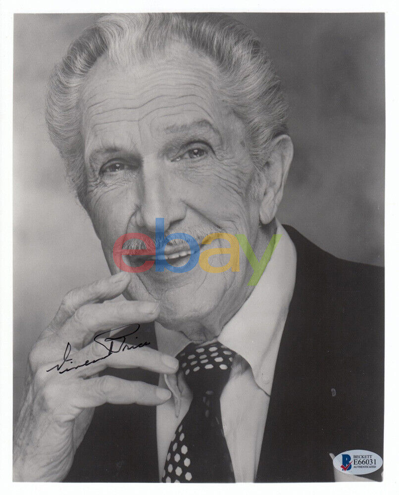 Vincent Price Signed 8x10 Autographed Photo Poster painting reprint