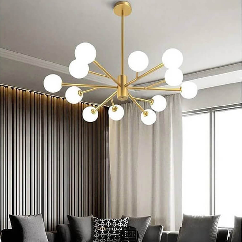 Cluster Globes Metal Bubble Glass Pendant Light