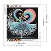 Jupe de danse fille-sp&eacute;cial en forme de peinture de diamant-30 * 30cm