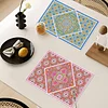 2pcs Diamond Art Painting Mandala Placemats Heat Resistant Non-Slip Place Mat Kit