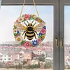 Diamond Painting Window Hanging Kit Floral Honeybee 9.45x9.45in