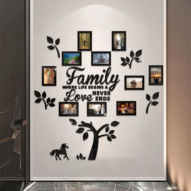 3D Family Tree Photo Frame Wall Sticker