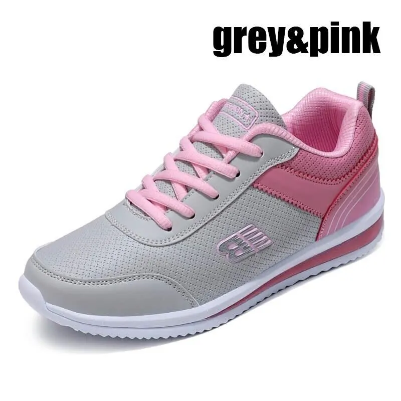 2021 Sneakers Women Shoes Flats Casual Ladies Shoes Woman Lace-Up Mesh Light Breathable Female zapatillas de deporte para mujer