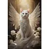 Cat Wing-14CT Stamped Cross Stitch 40*70cm(Big Size) tapestrymarket
