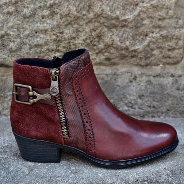 Women's Fashion Low Heel Ankle Boots -boots